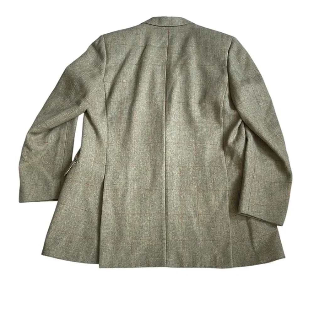 Carpenter & Packer by Huntsman London Green Tweed Wool Blazer – Made in Italy